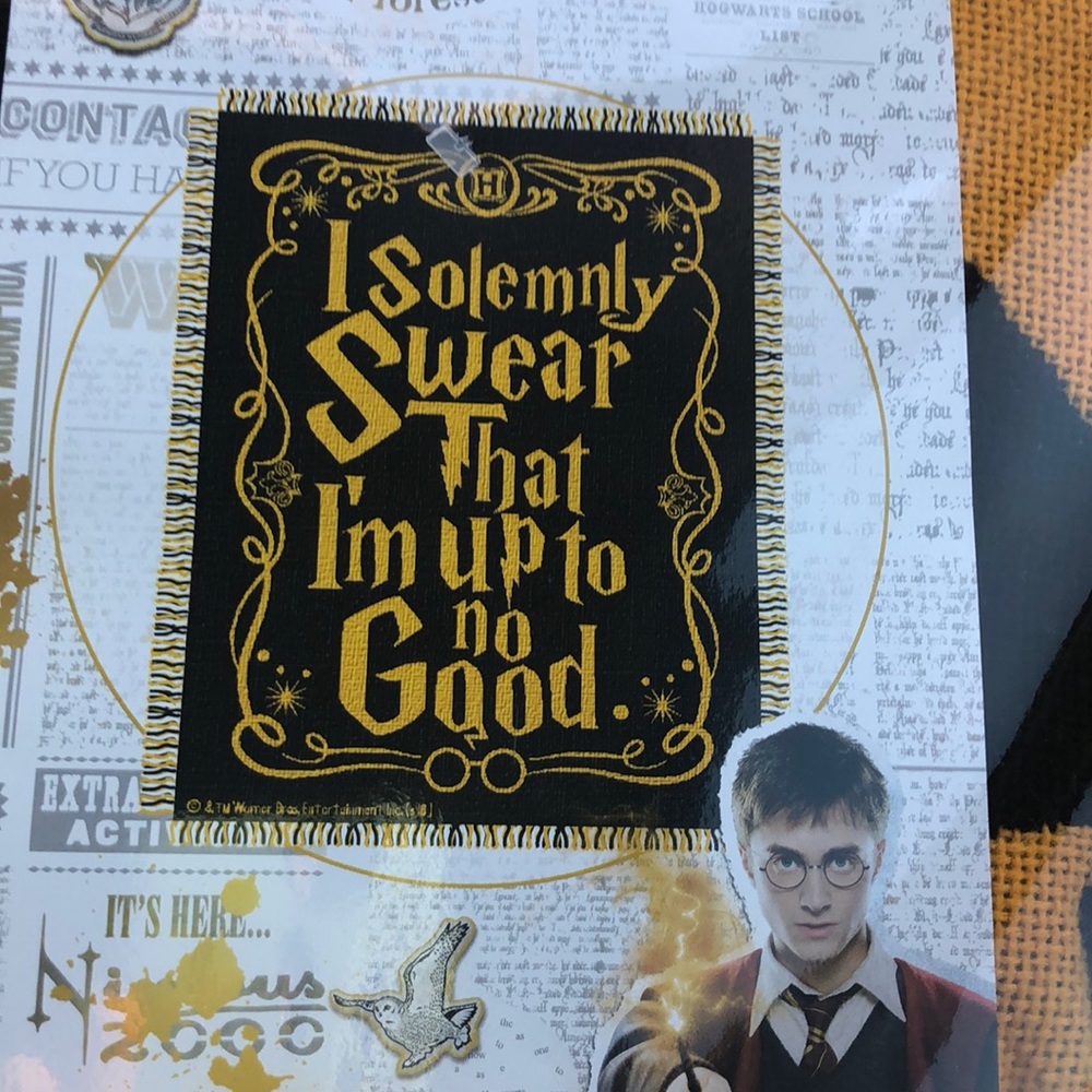 Harry Potter woven throw